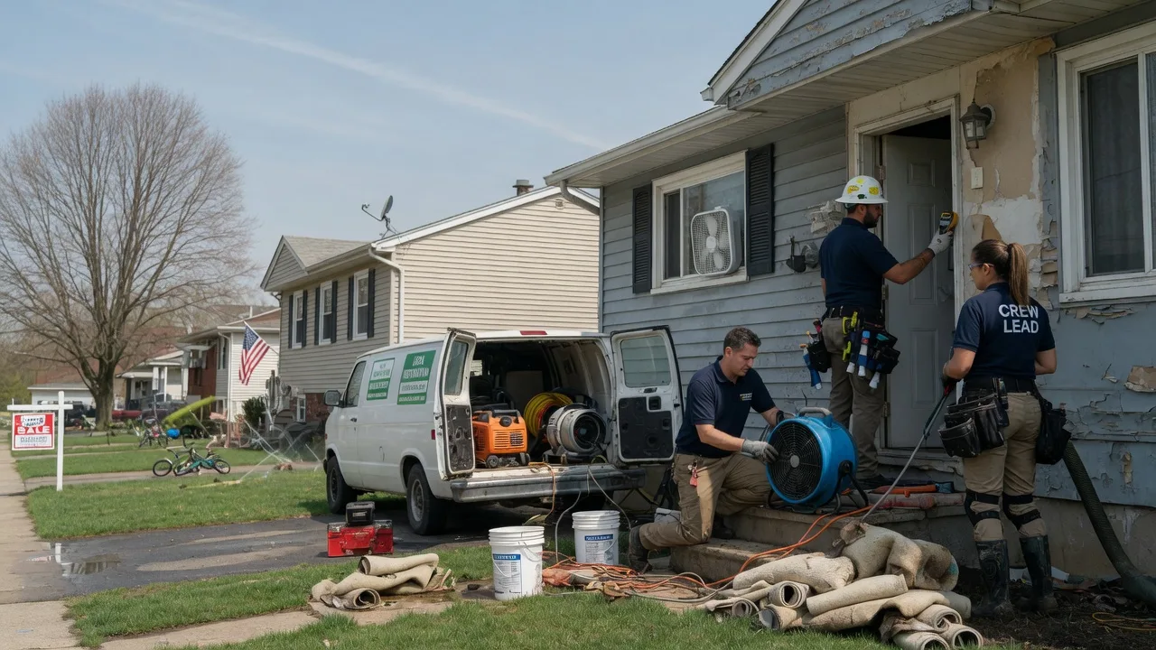 Flood Cleanup in Woodbine, NJ near me